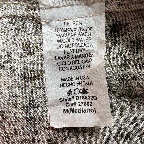 Carly Jean Babydoll Dress Womens Medium Floral Midi Dark Forest Fairy Boho Beach - Picture 13 of 15